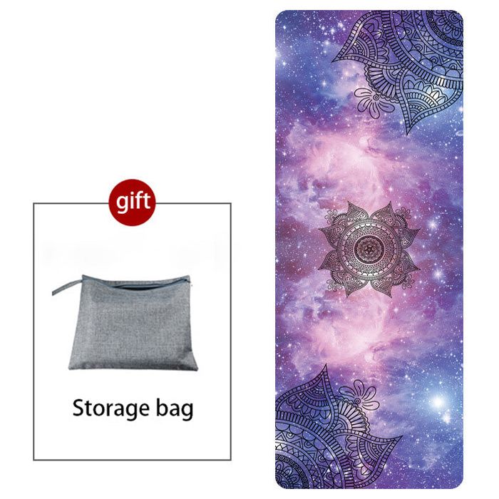 Non-Slip Natural Rubber Suede Printed Folding Mat