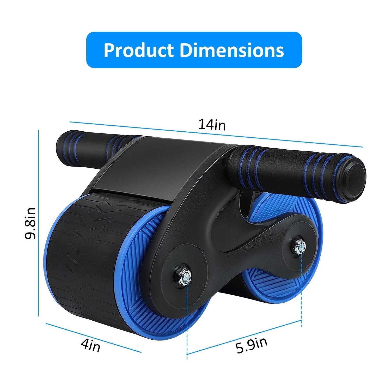 Anti-slip AB Roller Wheel with Kneel Pad Phone Holder