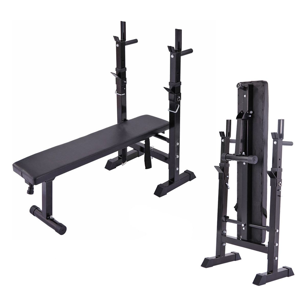 Adjustable Workout Bench with Squat Rack