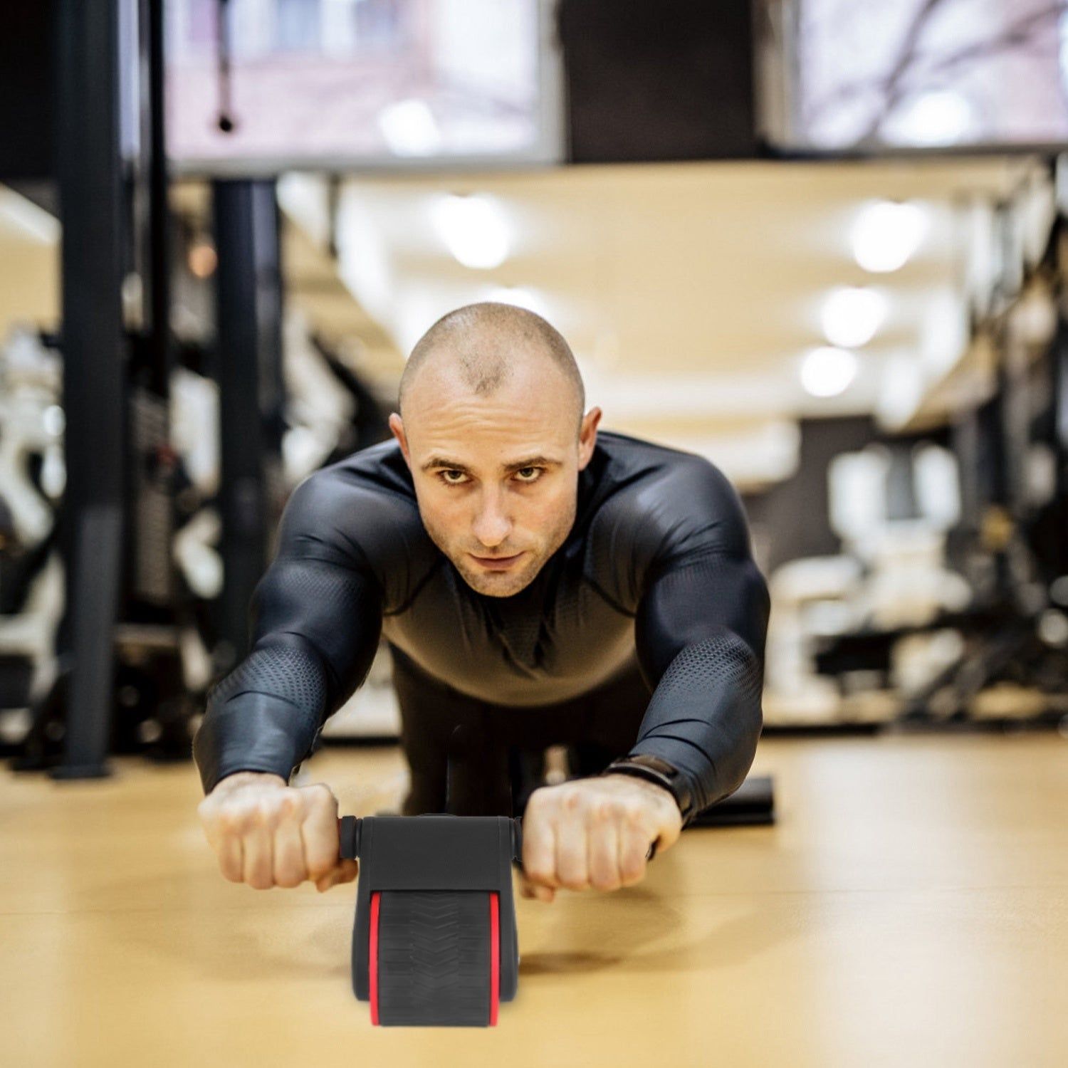 Anti-slip AB Roller Wheel with Kneel Pad Phone Holder