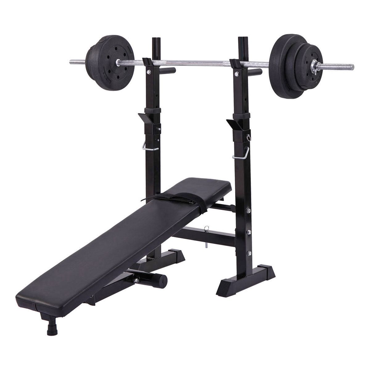 Adjustable Workout Bench with Squat Rack