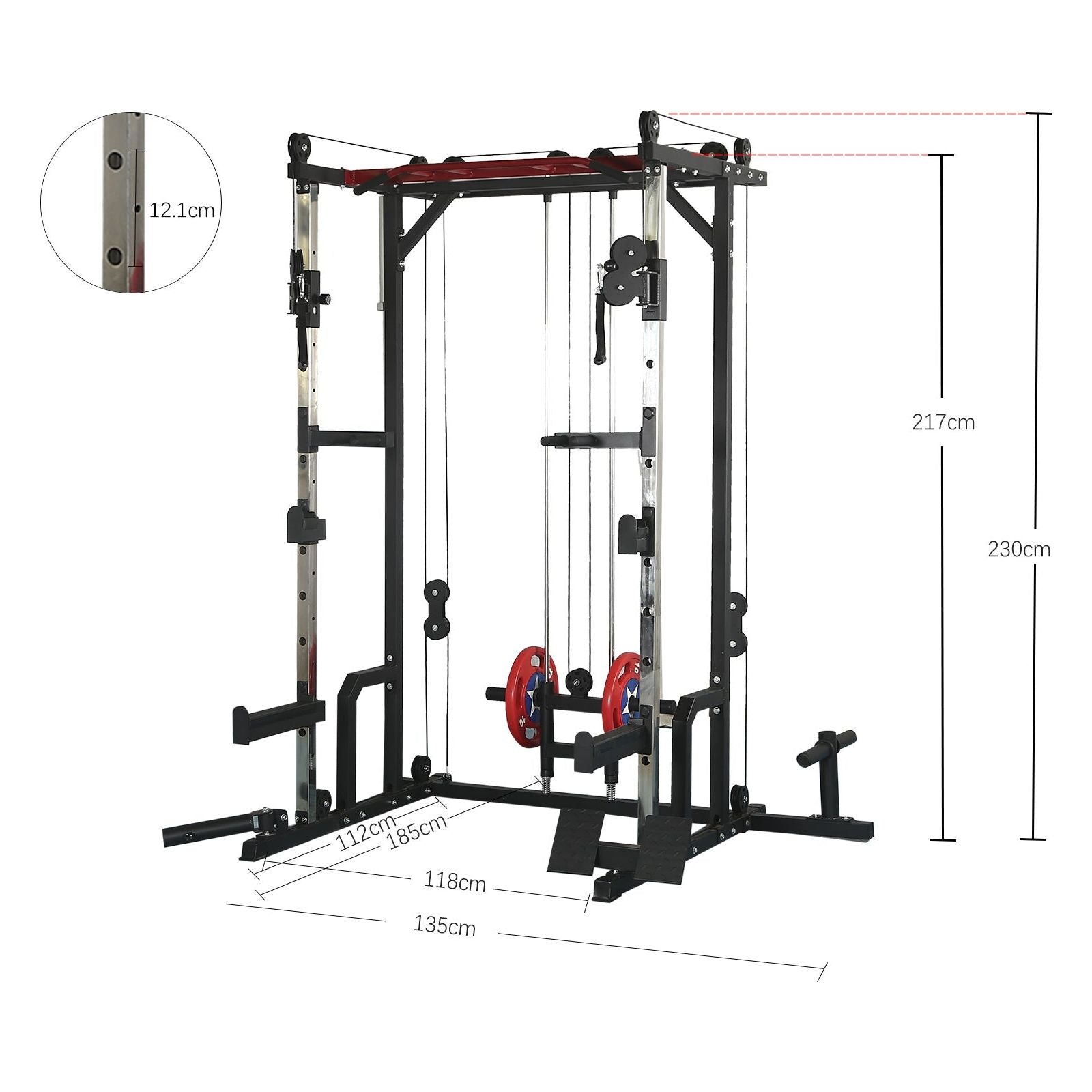 1400 lb Capacity Power Rack for Home and Garage Gyms