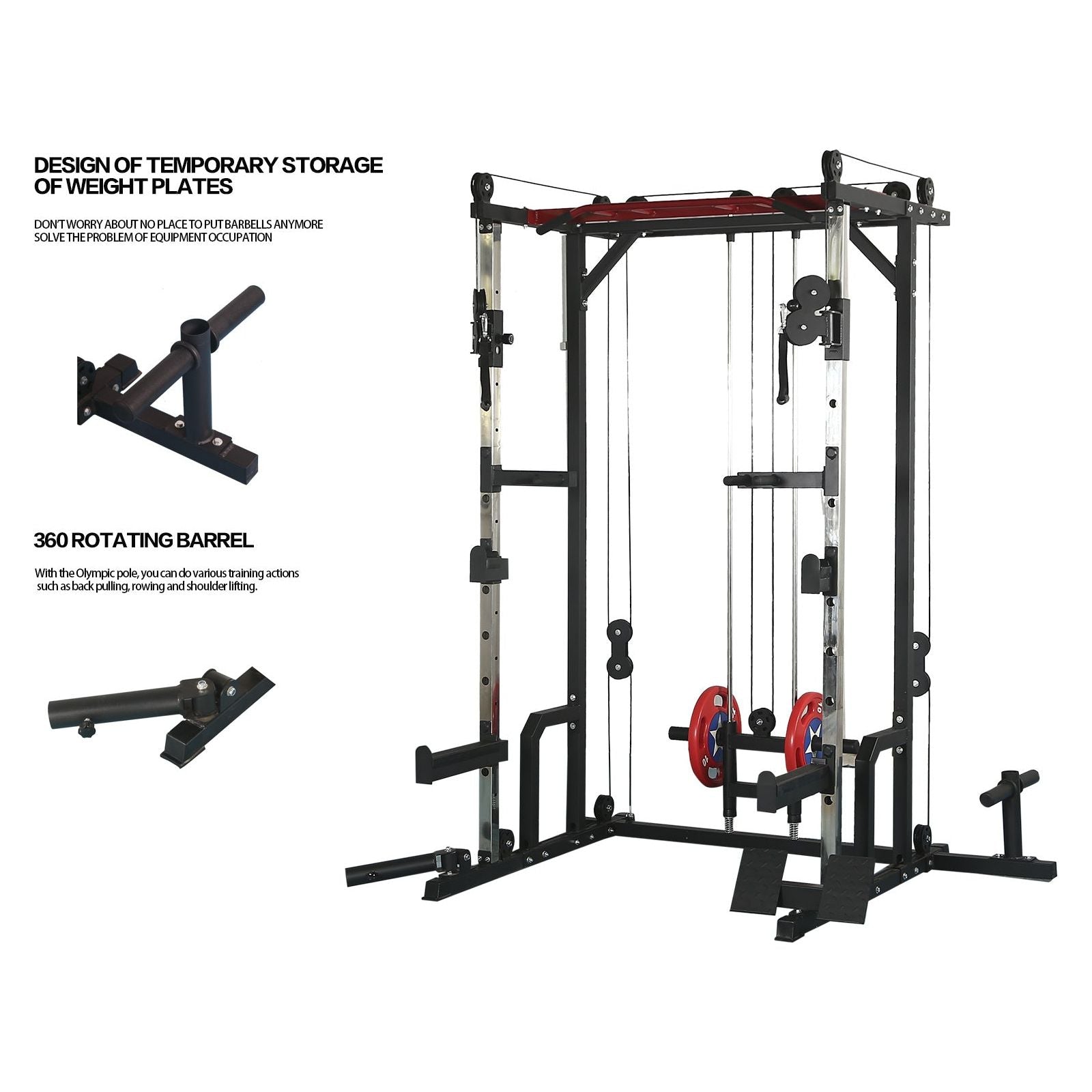 1400 lb Capacity Power Rack for Home and Garage Gyms
