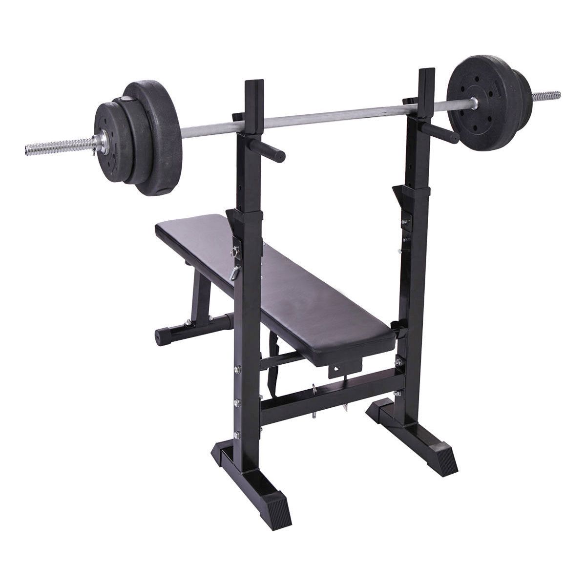 Adjustable Workout Bench with Squat Rack
