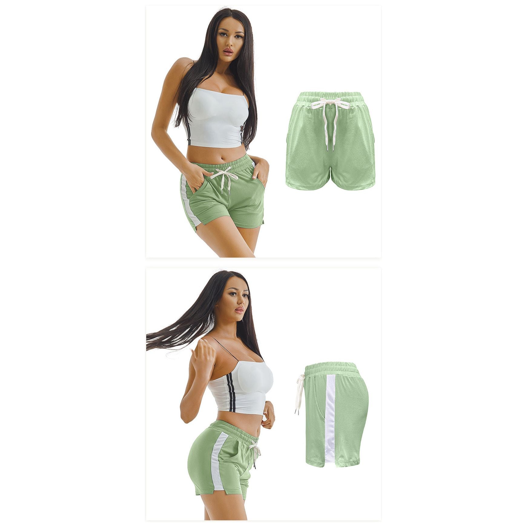 Summer Sports Shorts Gym Running Women Cycling Drawstring Shorts Workout