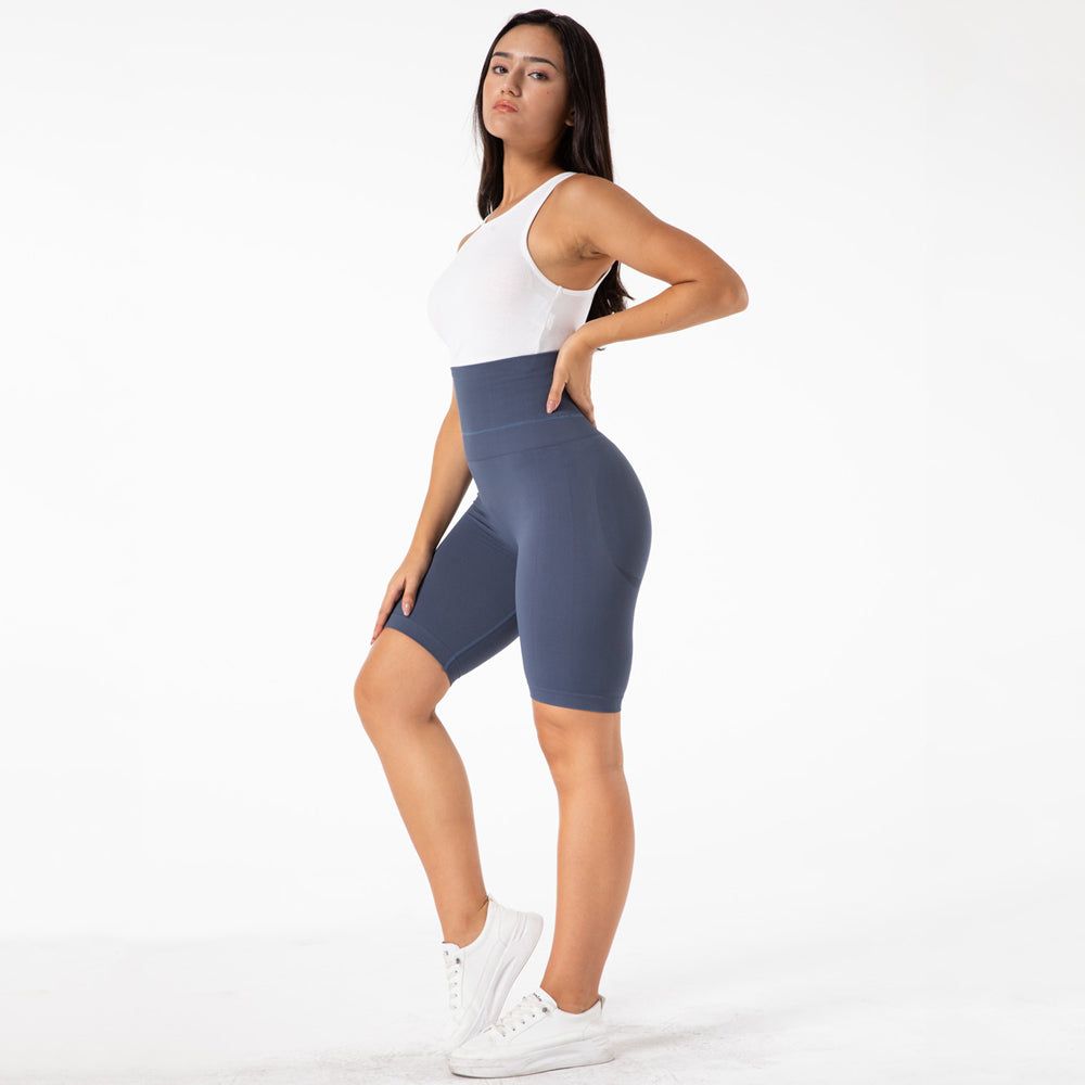 High Waist Seamless Fitness Workout Yoga Shorts