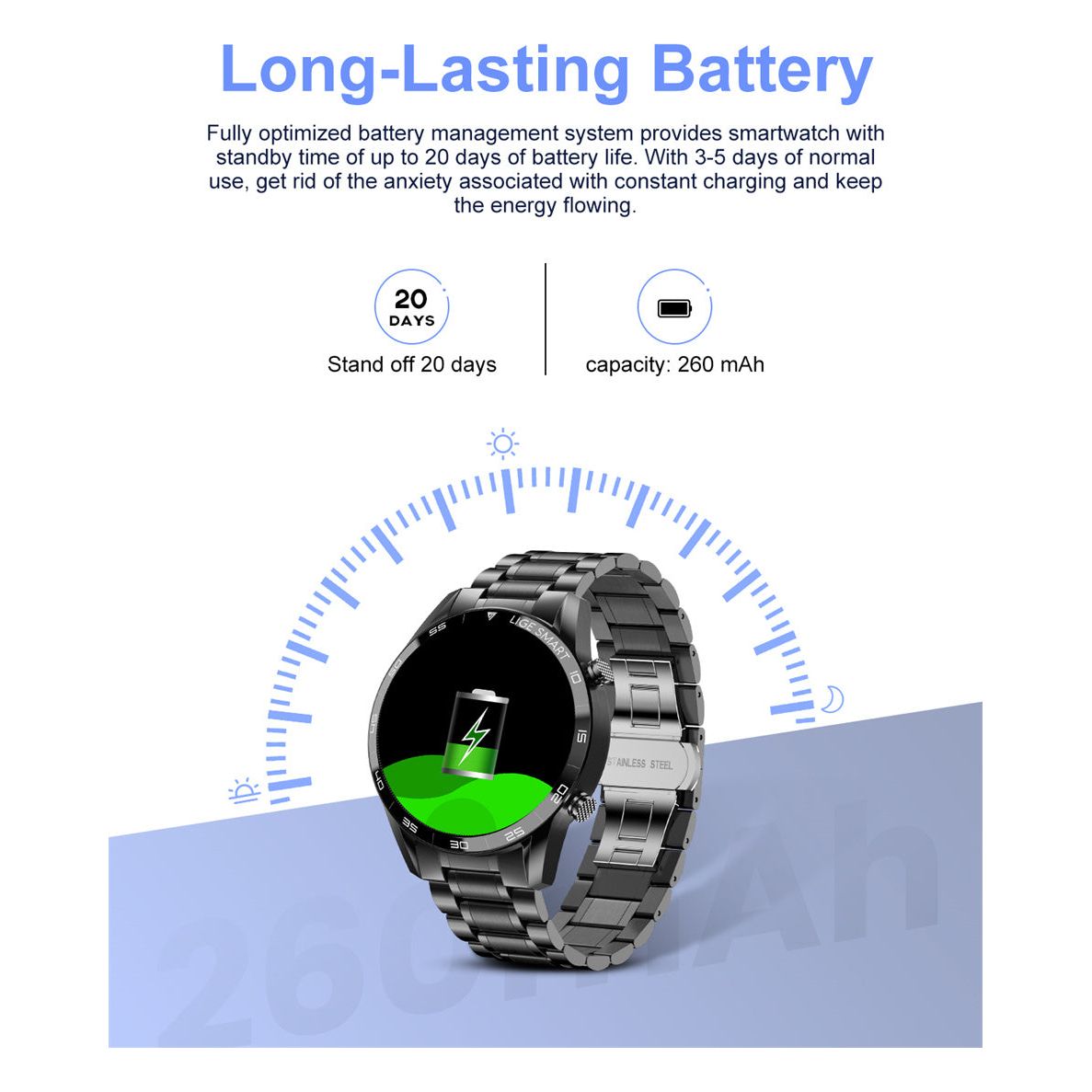 LIGE BW0189 PRO IP67 Waterproof Sports Fitness Watch