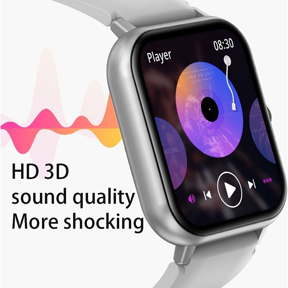 Smart Watch With 100+Sport Modes/Heart Rate Sleep Monitoring/Waterproof