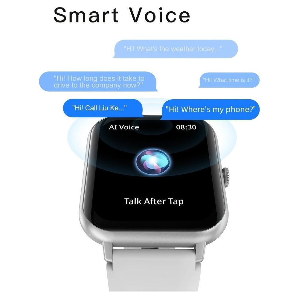 Smart Watch With 100+Sport Modes/Heart Rate Sleep Monitoring/Waterproof