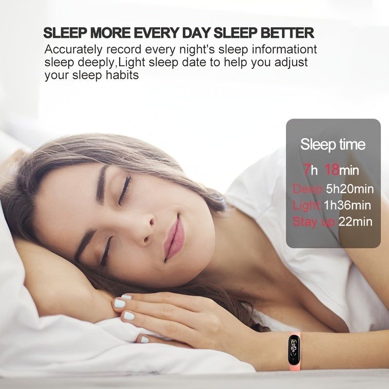 Heart Rate Blood Pressure Measurement Waterproof Smart Watch