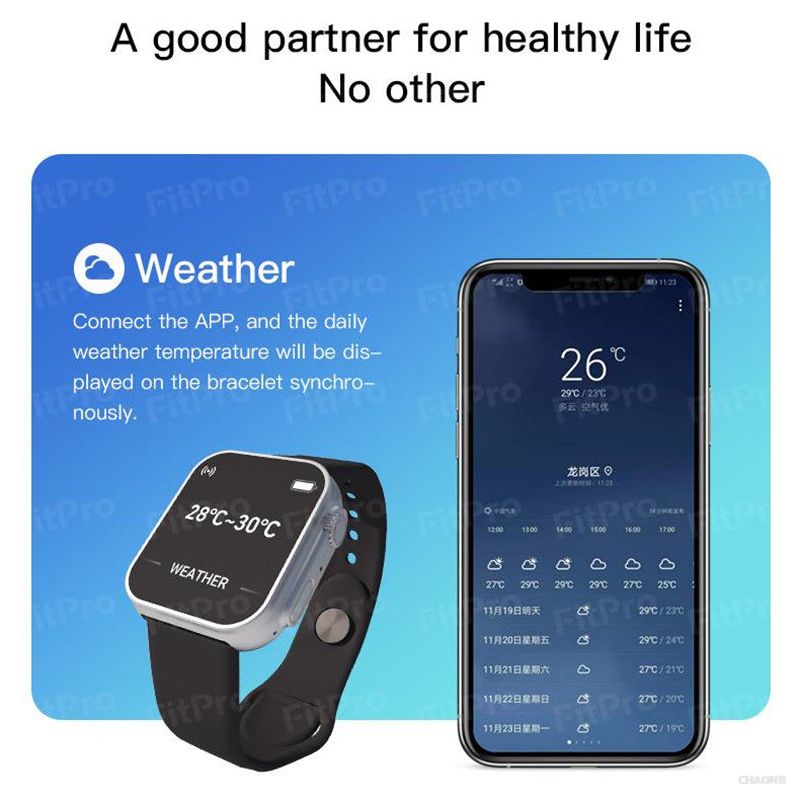 Usb Charging Led Digital Sport Smart Watch For Andorid IOS 1.44 Inch Wristband