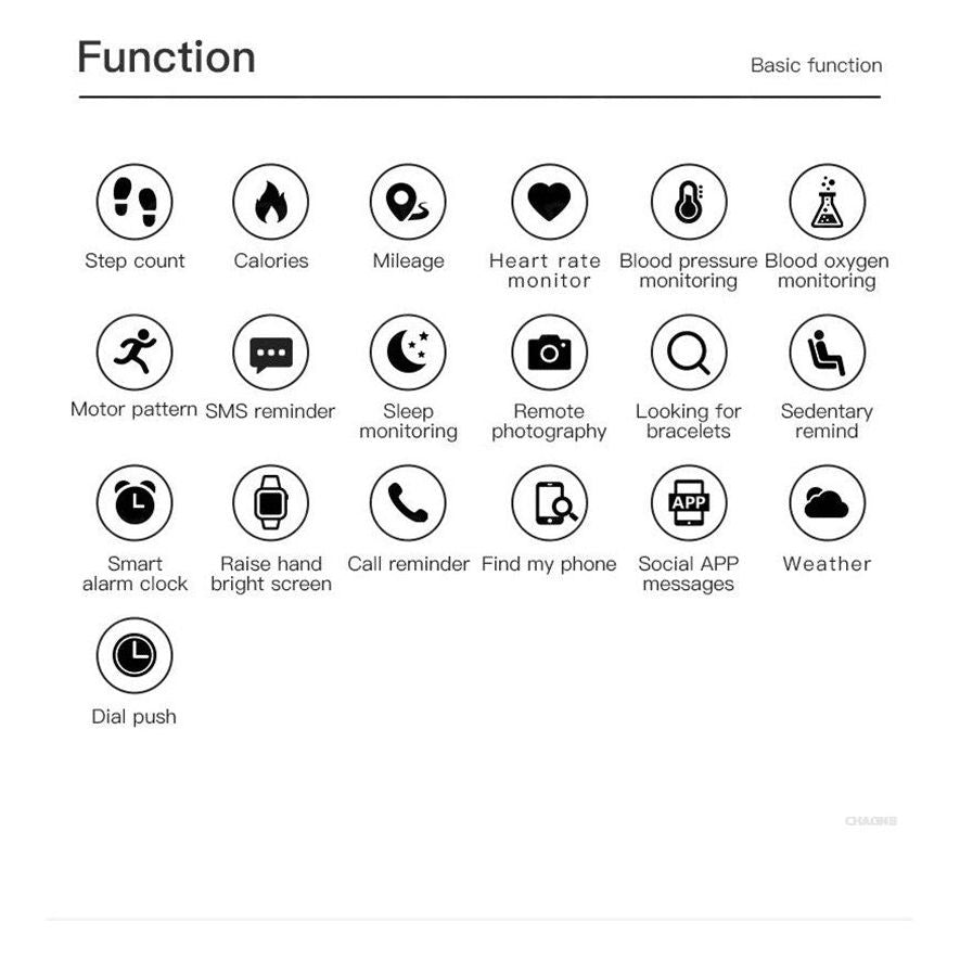Usb Charging Led Digital Sport Smart Watch For Andorid IOS 1.44 Inch Wristband