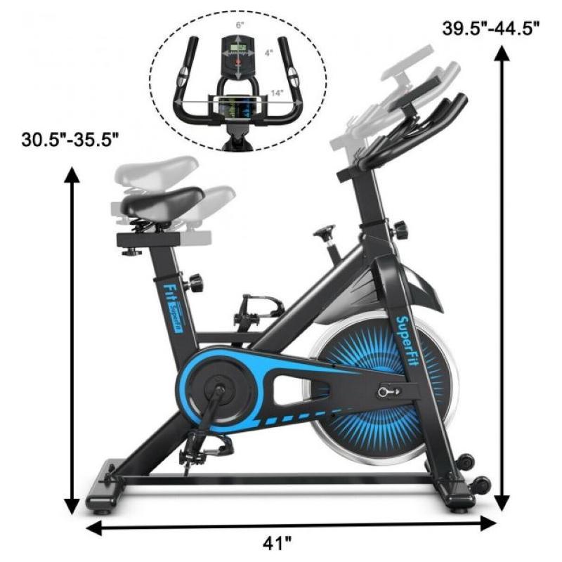 Adjustable Resistance Silent Belt Drive Gym Indoor Stationary Bike