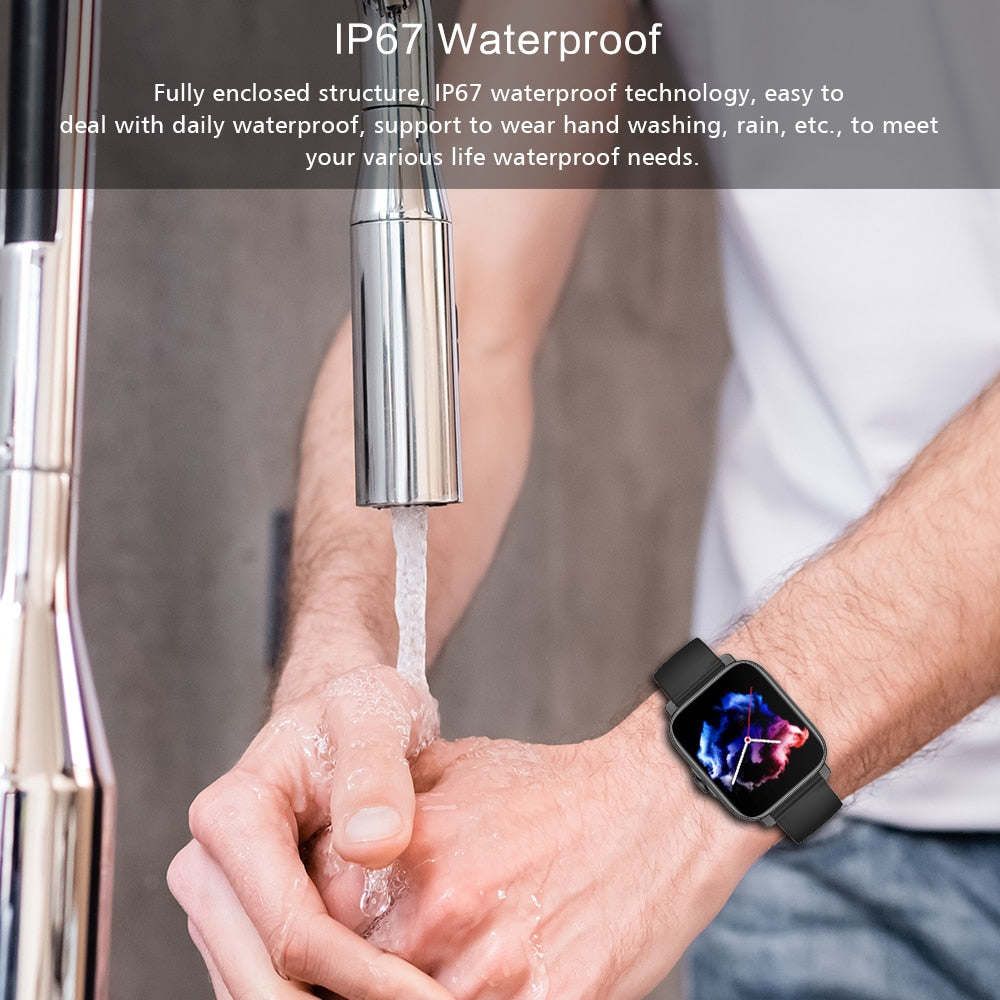IP67 Waterproof Bluetooth Smart Watch Heart Rate Fitness Tracker