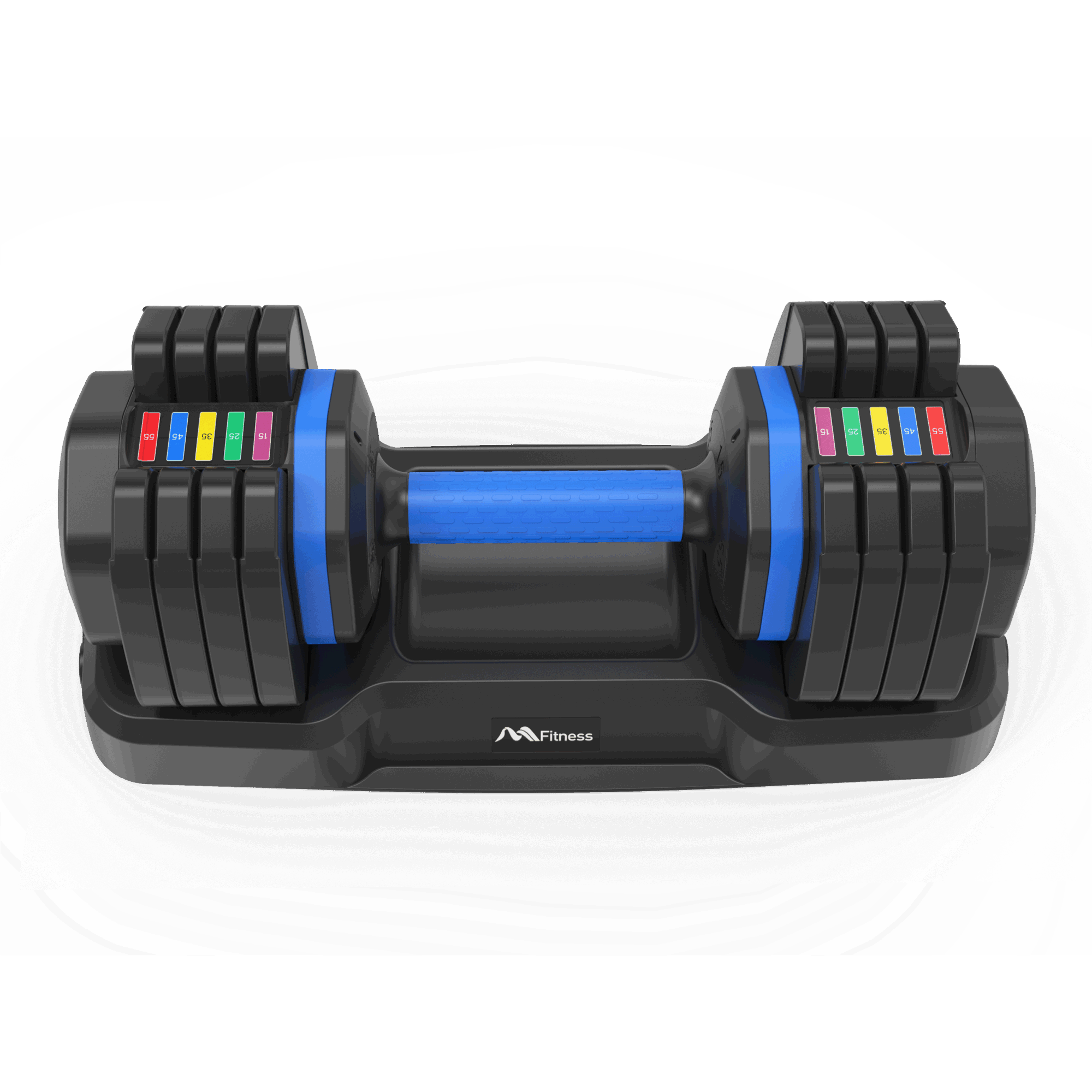 Adjustable Dumbbell - 55lb x2 Dumbbell Set of 2 with Anti-Slip Handle
