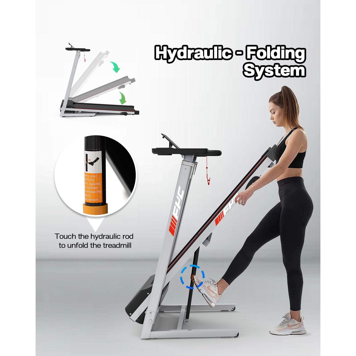 FYC Folding Home Treadmill 2.5HP 265 lbs Weight Capacity