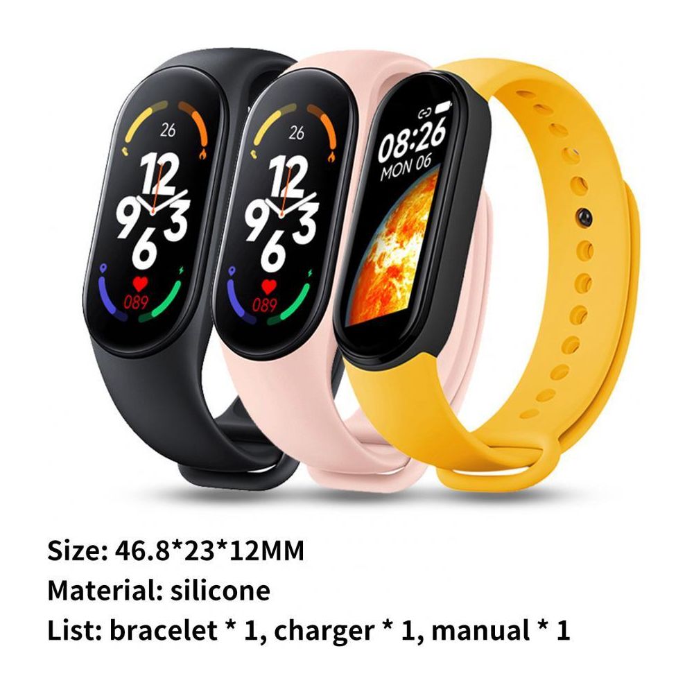 M7 Sports Smart Bracelet Fitness Tracker Heart Rate Blood Pressure Sleep Monitor