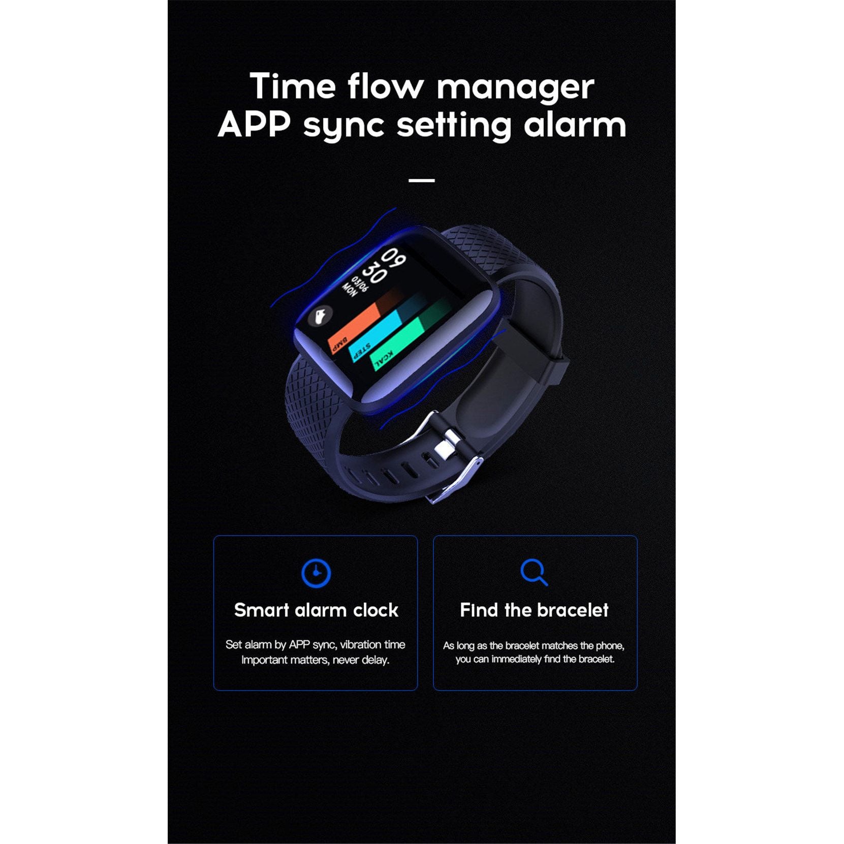 Smart Watch Heart Rate Sleep Monitoring Blood Pressure Fitness Tracker For Android IOS