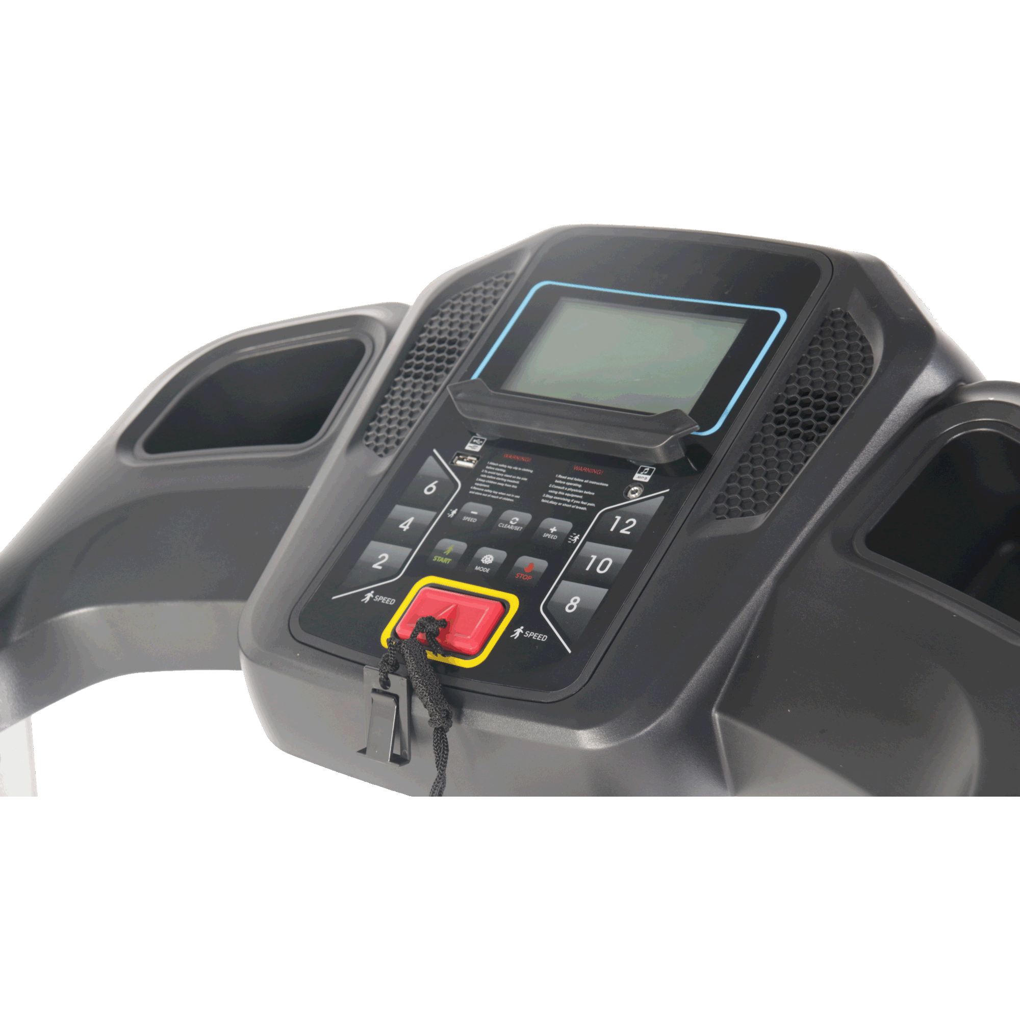 Folding Treadmill 2.5HP 12KM/H, 12 Preset or Adjustable Programs, Bluetooth Connectivity with LCD