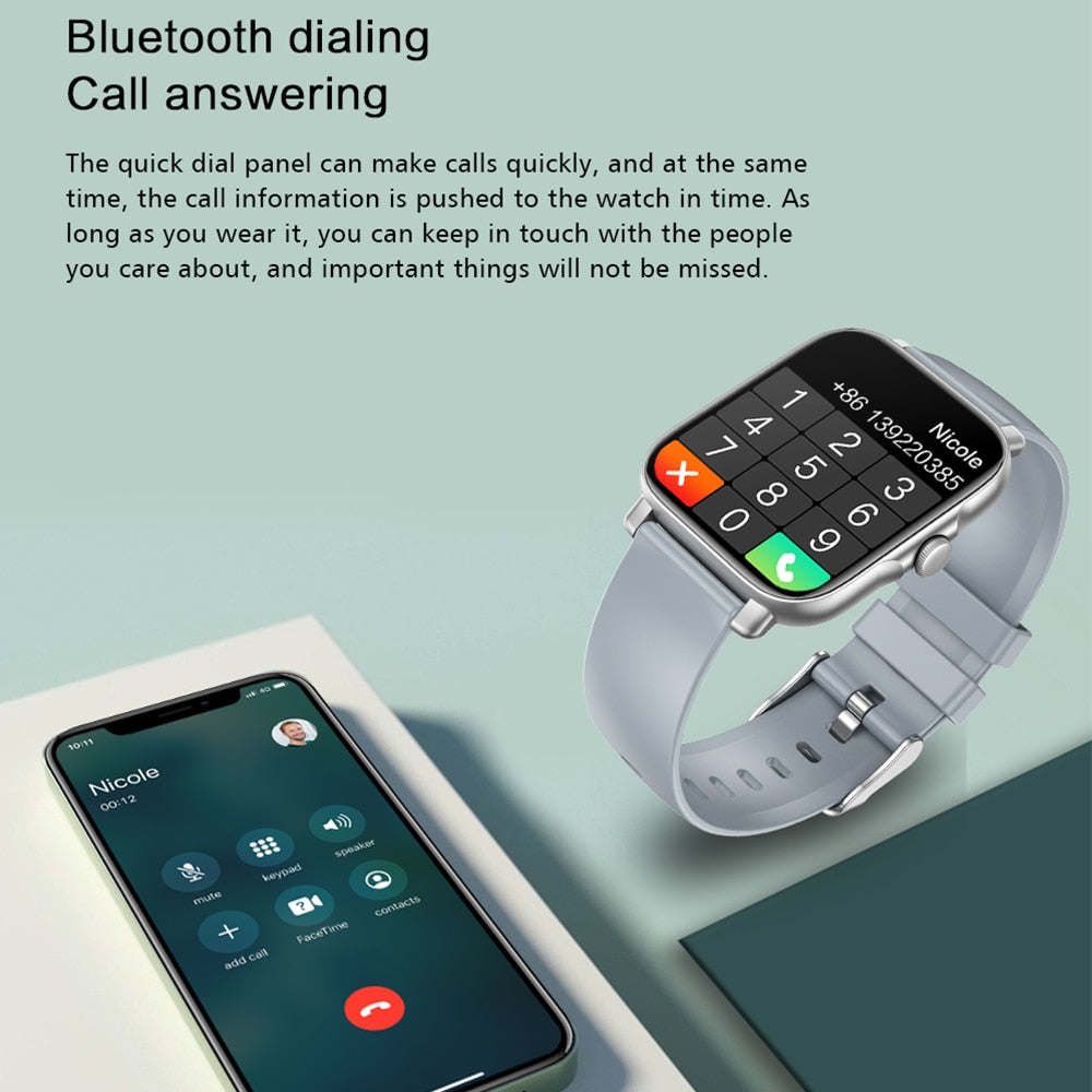 IP67 Waterproof Bluetooth Smart Watch Heart Rate Fitness Tracker
