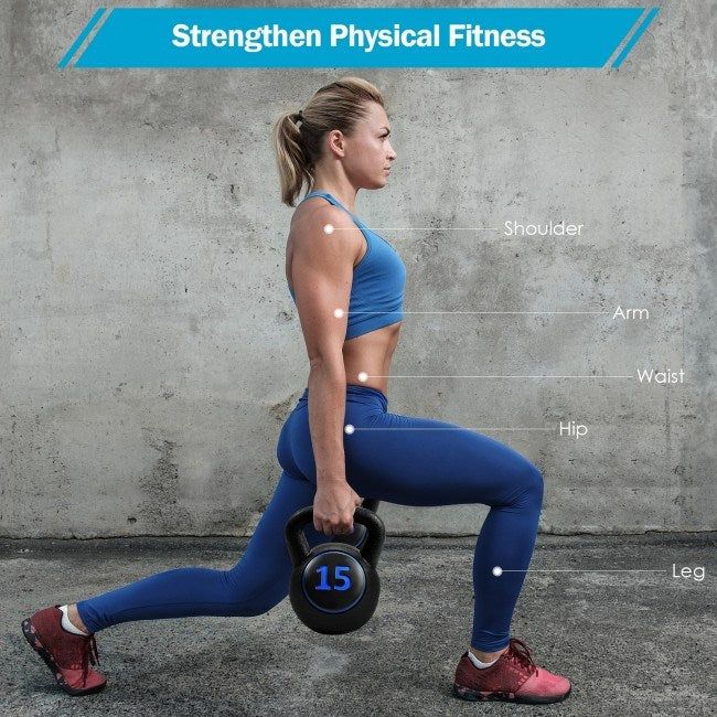 Weight Kettlebell Home Fitness 3 Pieces Set Kettle Bell