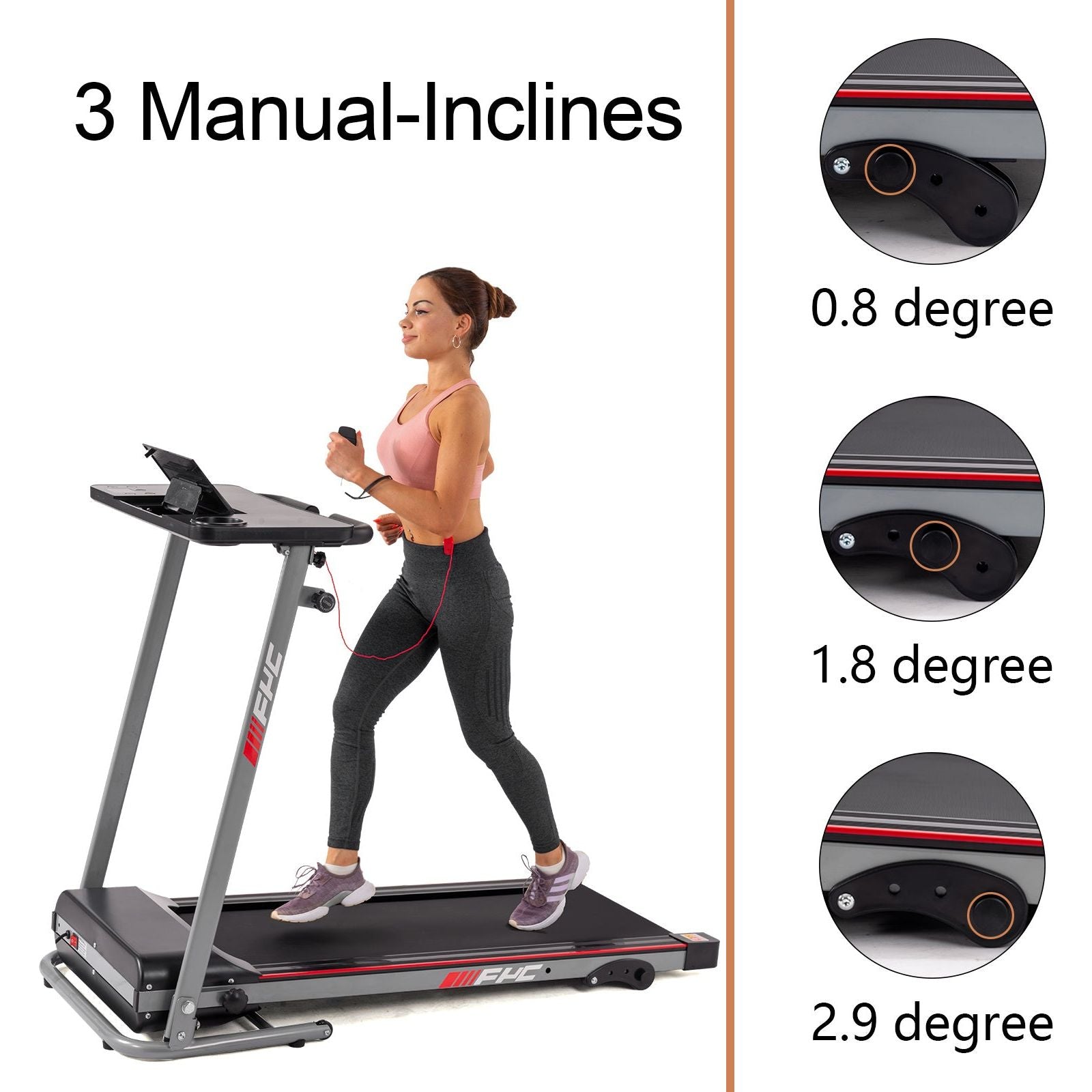 FYC Folding Home Treadmill 2.5HP 265 lbs Weight Capacity