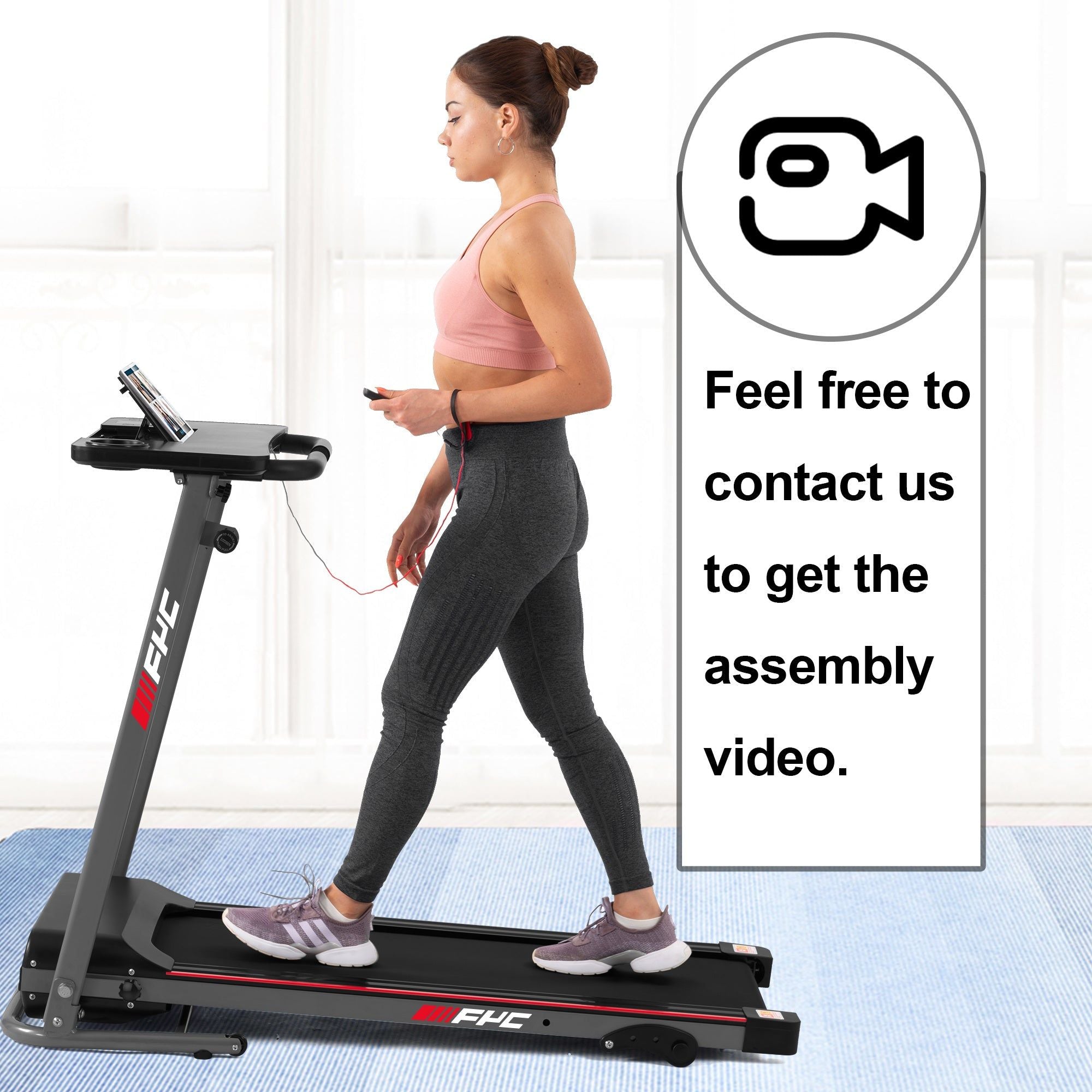FYC Folding Home Treadmill 2.5HP 265 lbs Weight Capacity