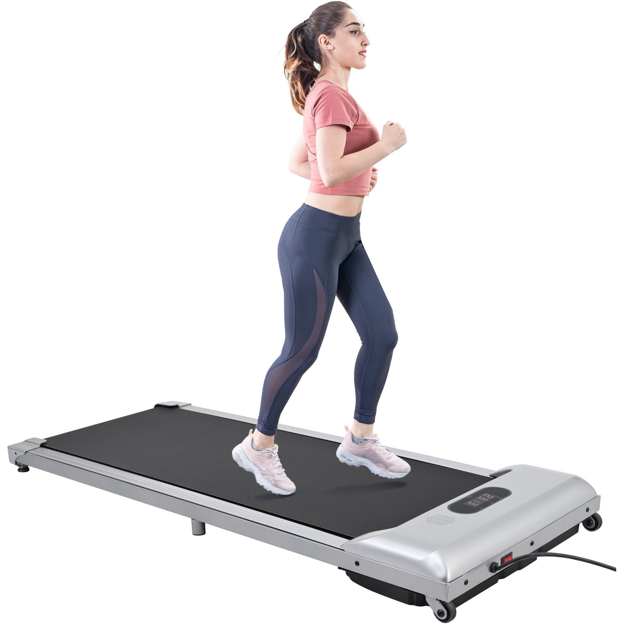 2 in 1 Under Desk Electric Treadmill 2.5HP; Bluetooth APP and speaker;  Remote Control;  Display